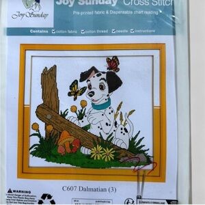 Joy Sunday Dalmatian 3 Cross Stitch Kit - stamped crossstitch AT